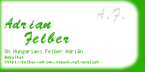 adrian felber business card